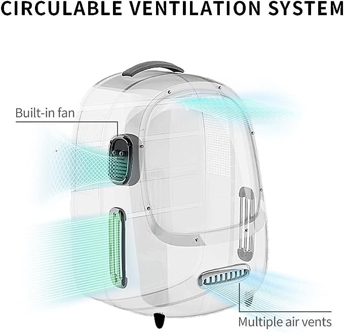 Rucsac cu hublou PETKIT Cat Travel Bag, White