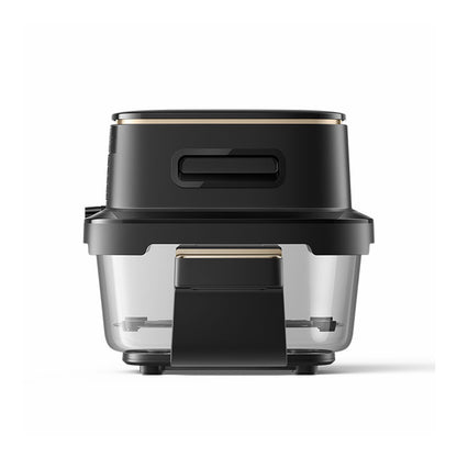 Friteuza cu aer cald MOVA Air Fryer AeroGlass AF20 Pro 4L+2.5L, 1700W, 8 programe prestabilite