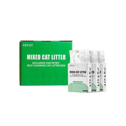 Set 3 cutii nisip litiera mixt, tofu si bentonita PETKIT Mixed Cat Litter, 2.5 kg/cutie, absorbtie rapida