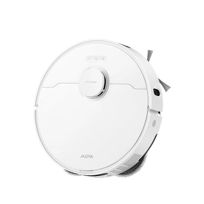 Aspirator robot cu mop MOVA E50 Ultra Robot Vacuum, 30.000 Pa, 5.200mAh, 200 min, MaxiReach™, statie inteligenta, White