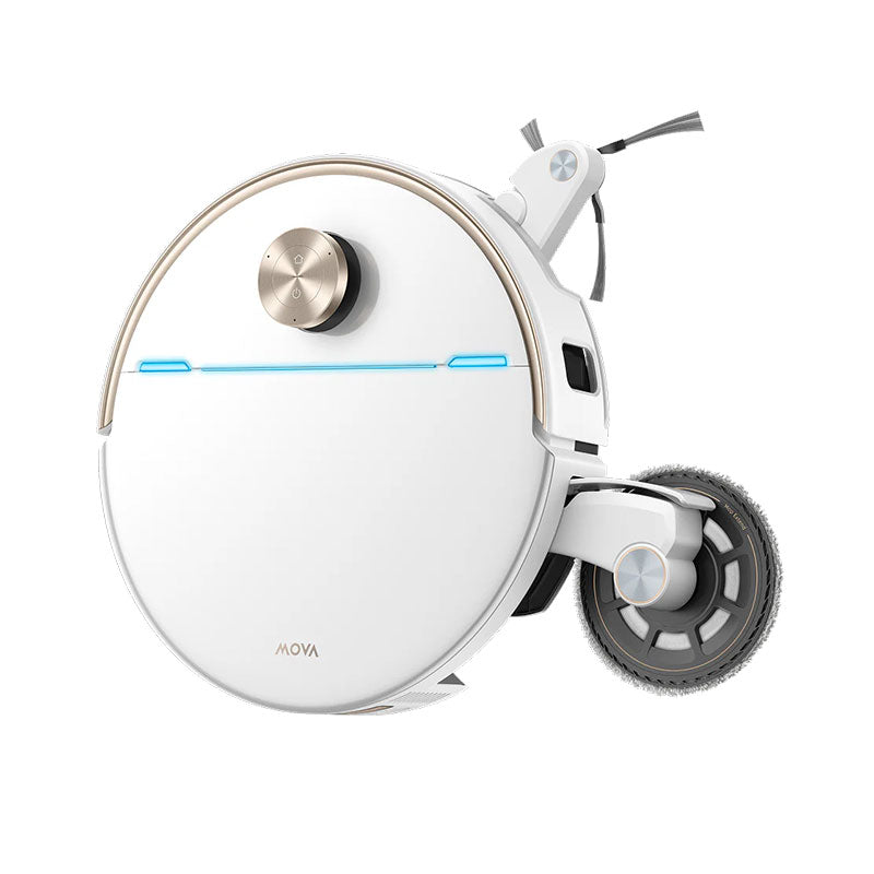 Aspirator robot cu mop MOVA V70 Ultra Complete Robot Vacuum, 40.000 Pa, 6.400mAh, 220 min, MaxiReachX™, statie inteligenta, White
