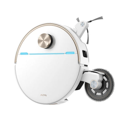 Aspirator robot cu mop MOVA V70 Ultra Complete Robot Vacuum, 40.000 Pa, 6.400mAh, 220 min, MaxiReachX™, statie inteligenta, White