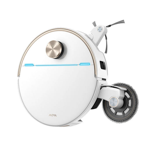 Aspirator robot cu mop MOVA V70 Ultra Complete Robot Vacuum, 40.000 Pa, 6.400mAh, 220 min, MaxiReachX™, statie inteligenta, White