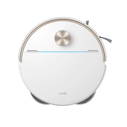 Aspirator robot cu mop MOVA V70 Ultra Complete Robot Vacuum, 40.000 Pa, 6.400mAh, 220 min, MaxiReachX™, statie inteligenta, White