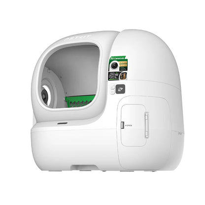 Litiera smart cu autocuratare PETKIT Purobot Max Pro 2 with Camera Self-Cleaning pentru pisici, Recunoastere faciala, 8L