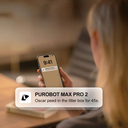 Litiera smart cu autocuratare PETKIT Purobot Max Pro 2 with Camera Self-Cleaning pentru pisici, Recunoastere faciala, 8L