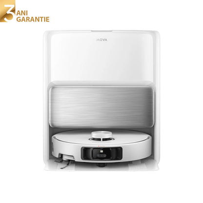 Aspirator robot cu mop MOVA P70 Pro Ultra Robot Vacuum, 30.000 Pa, 5.200mAh, 160 min, MaxiReach™ Edge, statie inteligenta, White