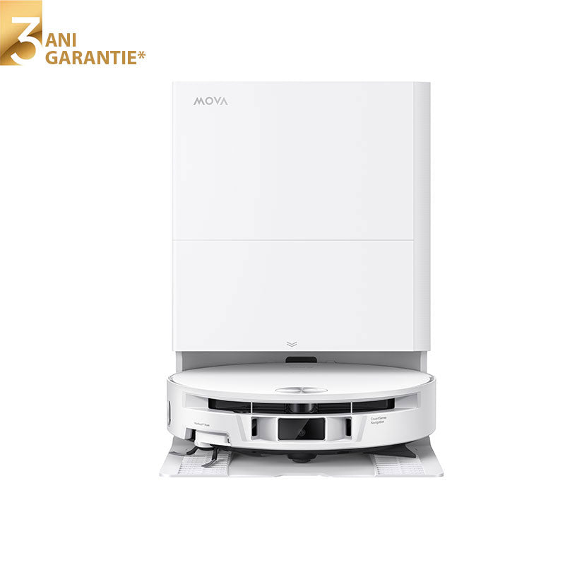 Aspirator robot cu mop MOVA S70 Roller Robot Vacuum, 28000Pa, 5200mAh, HydroForce Mopping, statie inteligenta, White