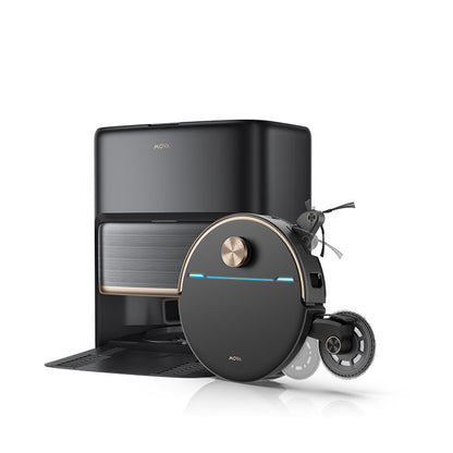Aspirator robot cu mop MOVA V70 Ultra Complete Robot Vacuum, 40.000 Pa, 6.400mAh, 220 min, MaxiReachX™, statie inteligenta, Black