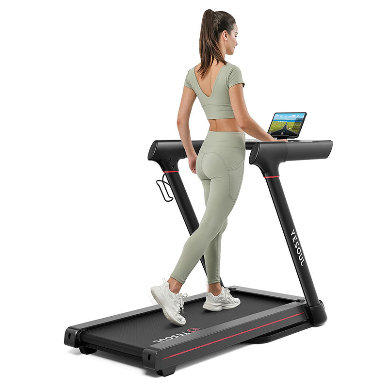 Banda de alergare pliabila YESOUL T3 Foldable Treadmill, Black, viteza maxima 14 km/h