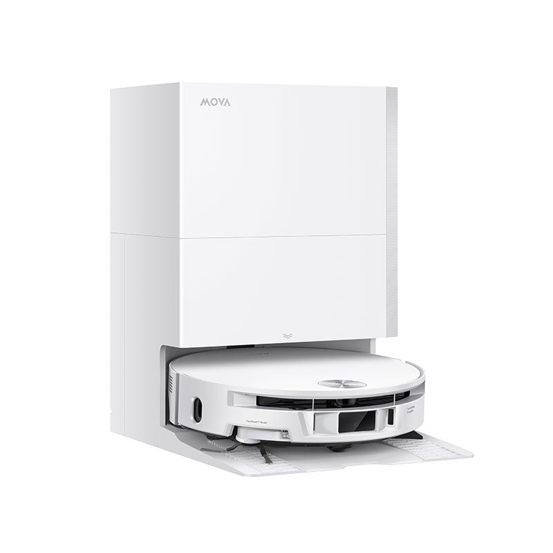 Aspirator robot cu mop MOVA S70 Roller Robot Vacuum, 28000Pa, 5200mAh, HydroForce Mopping, statie inteligenta, White