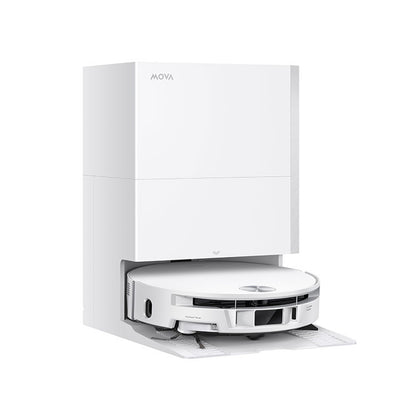 Aspirator robot cu mop MOVA S70 Roller Robot Vacuum, 28000Pa, 5200mAh, HydroForce Mopping, statie inteligenta, White