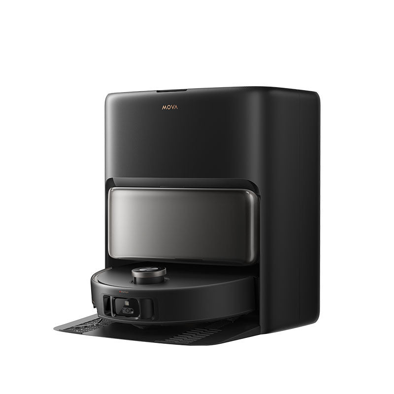 Aspirator robot cu mop Mova V50 Ultra Complete, 24.000Pa, 6400mAh, 220min, Advanced AI SmartSight, statie inteligenta, Black