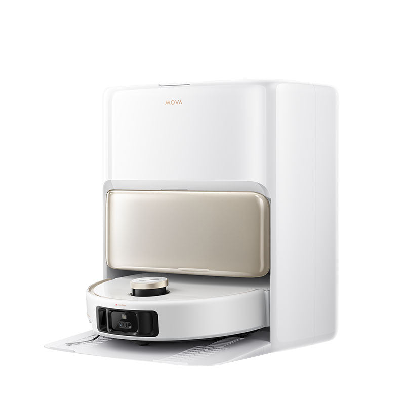 Aspirator robot cu mop Mova V50 Ultra Complete, 24.000Pa, 6400mAh, 220min, Advanced AI SmartSight, statie colectare inteligenta, White