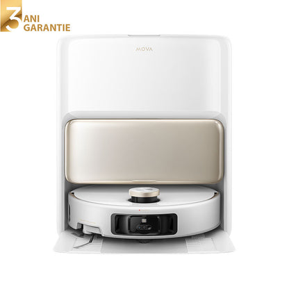Aspirator robot cu mop Mova V50 Ultra Complete, 24.000Pa, 6400mAh, 220min, Advanced AI SmartSight, statie colectare inteligenta, White