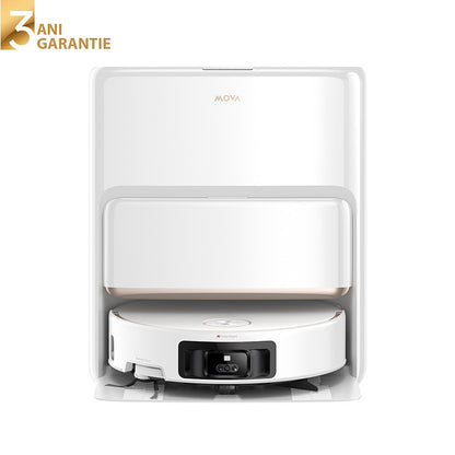 Aspirator robot cu mop Mova Z60 Ultra Roller Complete, 28.000 Pa, 6.400mAh, 210 min, HydroForce, statie inteligenta, White