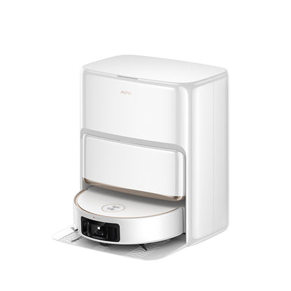 Aspirator robot cu mop Mova Z60 Ultra Roller Complete, 28.000 Pa, 6.400mAh, 210 min, HydroForce, statie inteligenta, White