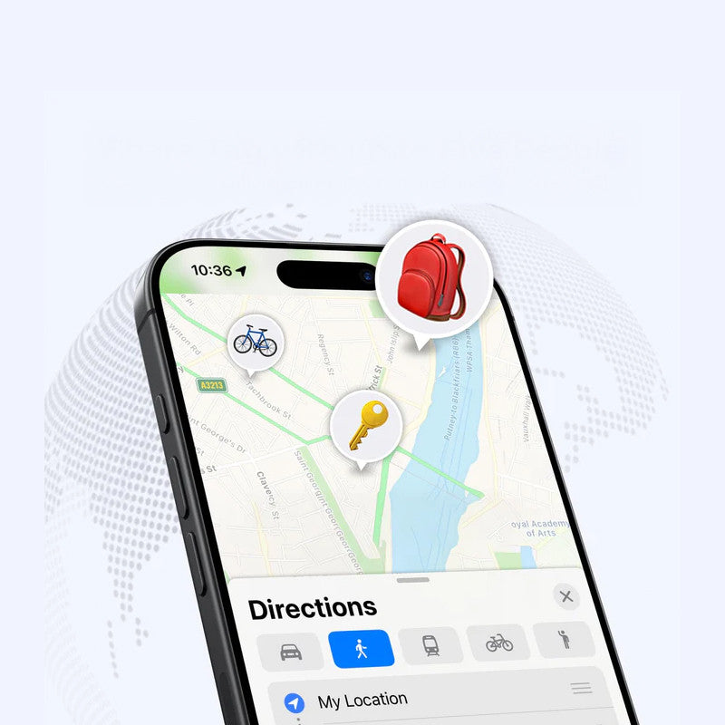 Dispozitiv antipierdere UGREEN SMART FINDER compatibil doar iOS, cu localizare GPS tracker, chei, bagaje, portofel