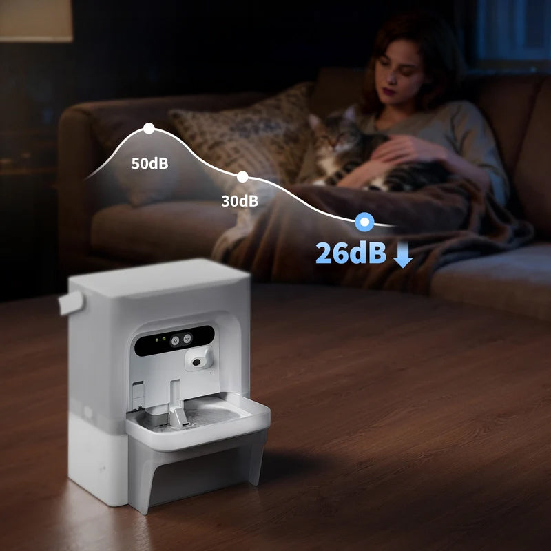 Fantana apa pentru animale de companie PETKIT Eversweet Ultra AI Health Care Pet Water Fountain, 5L, Bluetooth, Monitorizare inteligenta, Grey