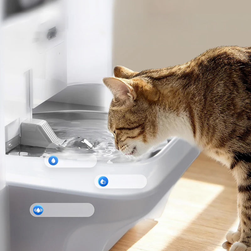 Fantana apa pentru animale de companie PETKIT Eversweet Ultra AI Health Care Pet Water Fountain, 5L, Bluetooth, Monitorizare inteligenta, Grey