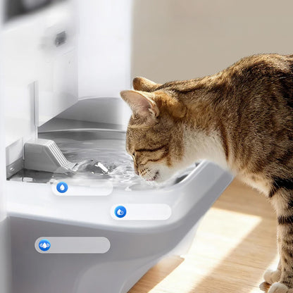 Fantana apa pentru animale de companie PETKIT Eversweet Ultra AI Health Care Pet Water Fountain, 5L, Bluetooth, Monitorizare inteligenta, Grey