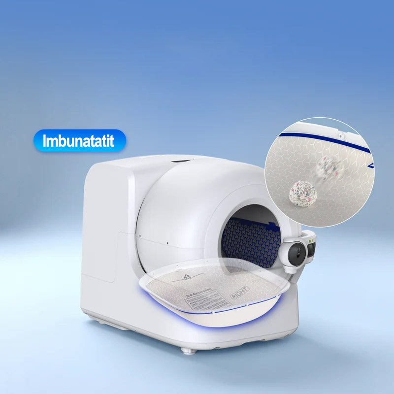 Covoras impermeabil PETKIT Purobot Ultra Cat Litter Mat 3.0 compatibil cu litiera smart PETKIT Purobot Ultra