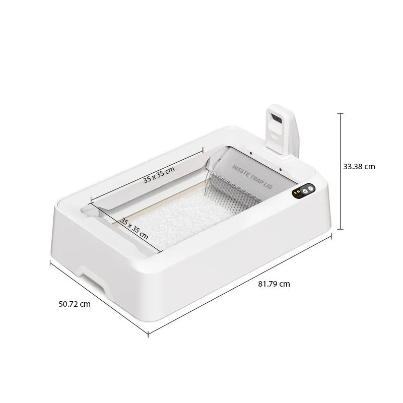 Litiera smart cu autocuratare PETKIT T7 Purobot Crystal Duo with Camera Self Cleaning pentru pisici, Recunoastere faciala
