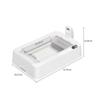 Litiera smart cu autocuratare PETKIT T7 Purobot Crystal Duo with Camera Self Cleaning pentru pisici, Recunoastere faciala