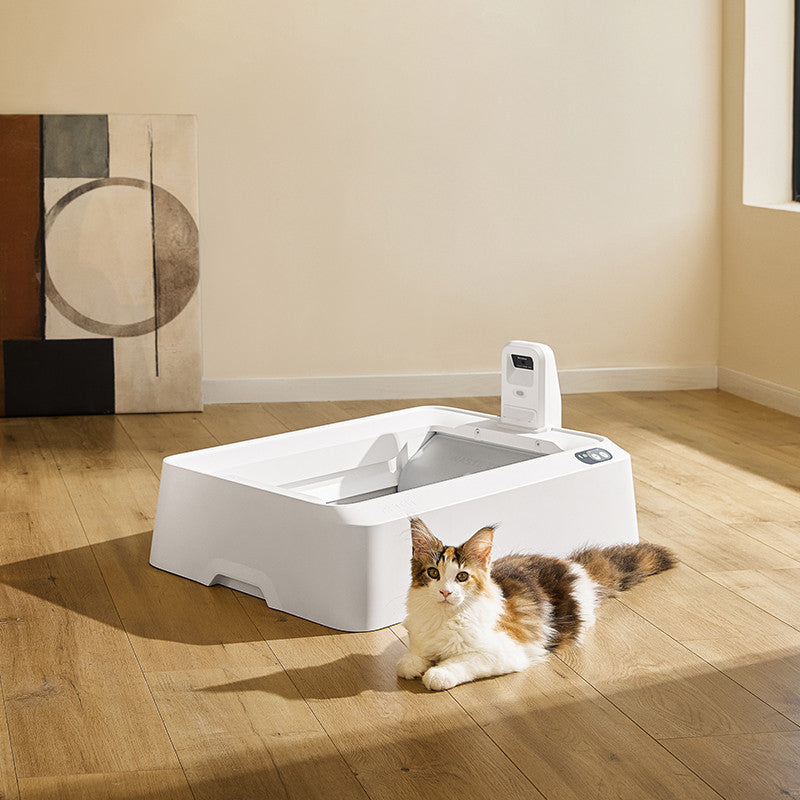 Litiera smart cu autocuratare PETKIT T7 Purobot Crystal Duo with Camera Self Cleaning pentru pisici, Recunoastere faciala