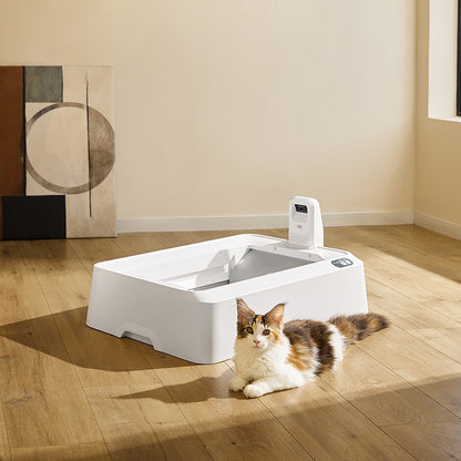 Litiera smart cu autocuratare PETKIT T7 Purobot Crystal Duo with Camera Self Cleaning pentru pisici, Recunoastere faciala