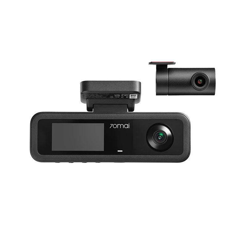 Set 2 camere 70mai Dash Cam 2K T400 cu 3 obiective (fata 2K, interior 1080P) + spate RC21 Full HD, GPS, HDR