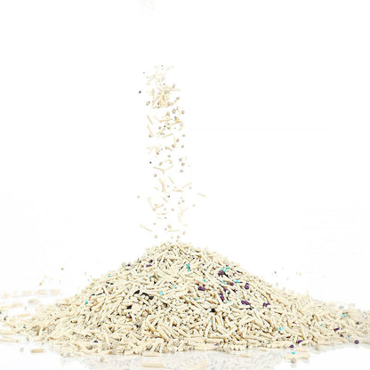 Set 3 cutii nisip litiera mixt, tofu si bentonita PETKIT Clump+ Tofu Mixed Cat Litter, 2.4 kg/cutie, absorbtie rapida