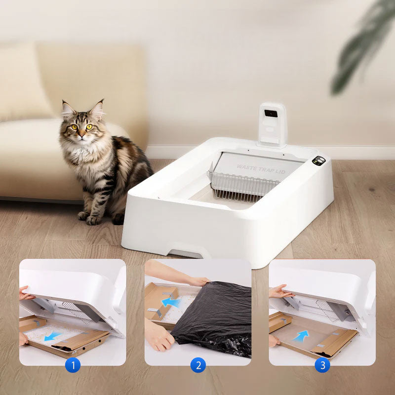 Set nisip cristalin cu detectare pH PETKIT Urine Monitor Crystal Litter Set, compatibil cu litiera Purobot Crystal Duo
