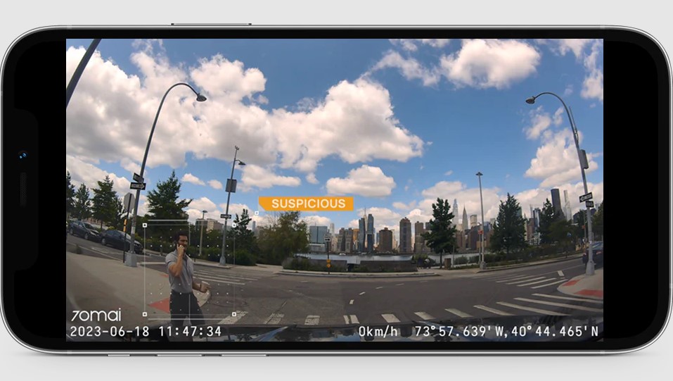 Camera auto 70 mai Dash Cam 4k A810 detectare miscare AI