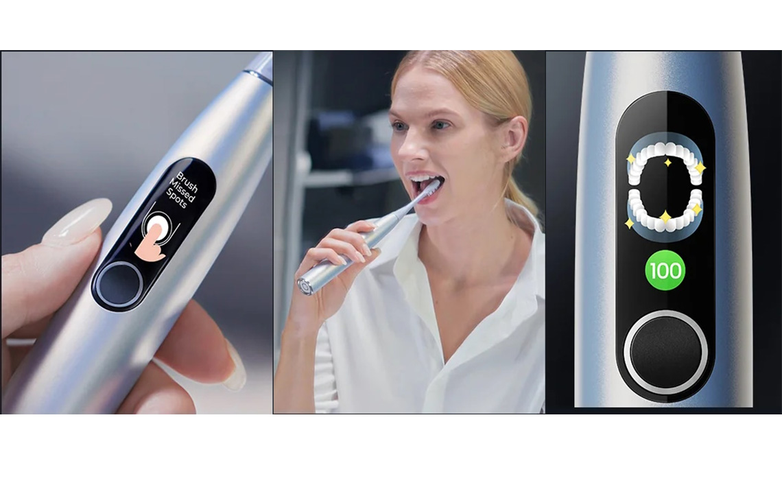 Periuta de dinti electrica inteligenta Oclean Electric Sonic Toothbrush X Pro Digital, Gold